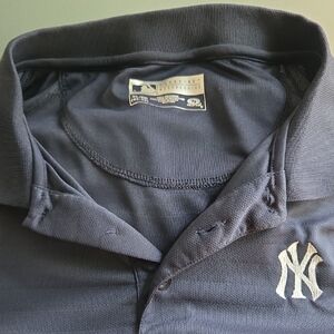MLB New York Yankees Navy Polo with Embroidered Logo